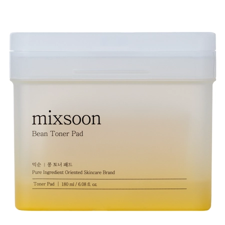 Mixsoon - Bean Toner Pad - Mitrinoši Spilventiņi Sejai ar Sojas Ekstraktu - 70 gab.