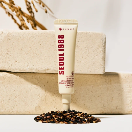 K-SECRET - SEOUL 1988 Advanced Shot : Retinal Liposome 12% + Black Rice - Pretgrumbu Serums ar Retinālu - 15ml