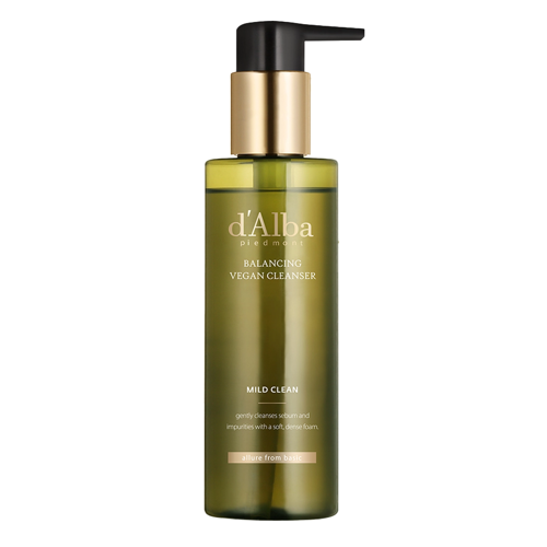 d'Alba - Mild Skin Balancing Vegan Cleanser - Mitrinoši-Nomierinoša Sejas Mazgāšanas Želeja - 200ml