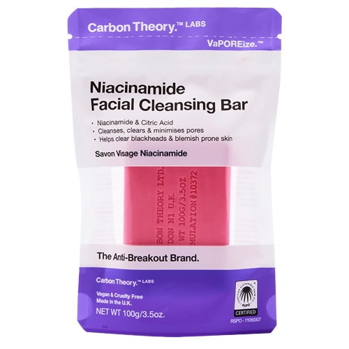 Carbon Theory - VaPOREize Cleansing Bar - Attīrošas Ziepes ar Niacinamīdu - 100g