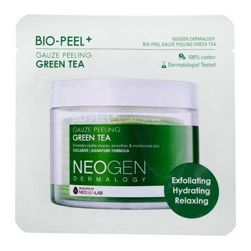Neogen - Dermalogy Bio-Peel Gauze Peeling - Green Tea - Nolobošs Spilventiņš Sejai - 9,5ml/1gab