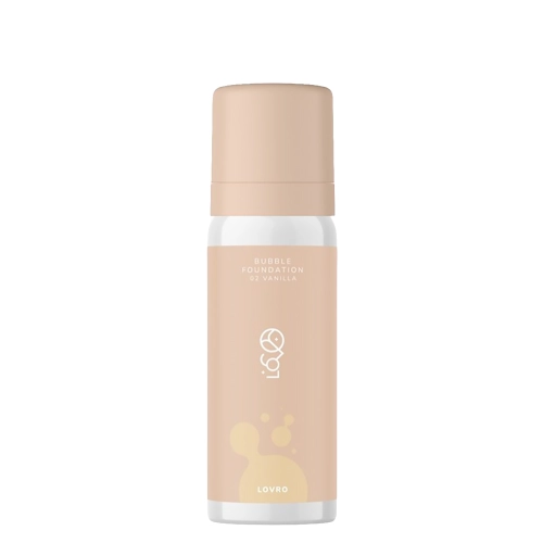 LOVRO - Bubble Foundation - Tonālais Krēms ar Gaisīgu Izgaismojošu Formulu - 02 Vanilla - 50ml