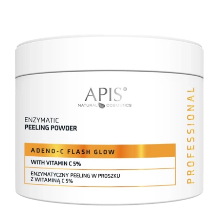 Apis - Adeno C Flash Glow - Enzīmu Pīlings Pulverī ar C Vitamīnu - 150g