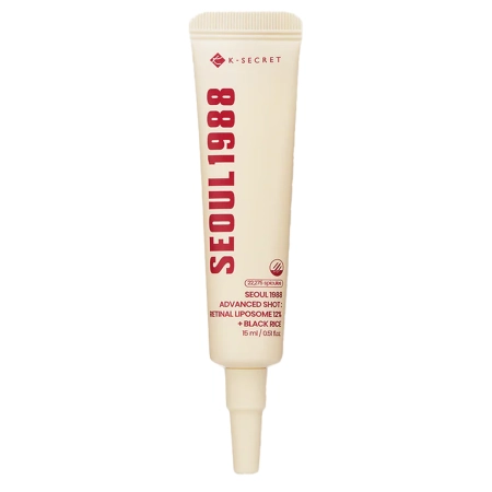K-SECRET - SEOUL 1988 Advanced Shot : Retinal Liposome 12% + Black Rice - Pretgrumbu Serums ar Retinālu - 15ml