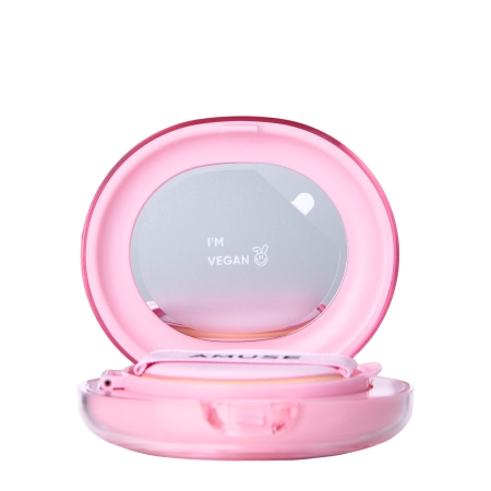 Amuse - Dew Power Vegan Cushion - Vegāns Tonālais Krēms Spilventiņā ar Izgaismojošo Finišu - 02 Healthy - 15g