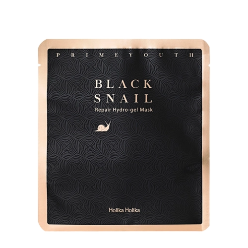 Holika Holika - Prime Youth Black Snail Repair Hydro Gel Mask - Auduma Maska ar Gliemeža Gļotām - 25g