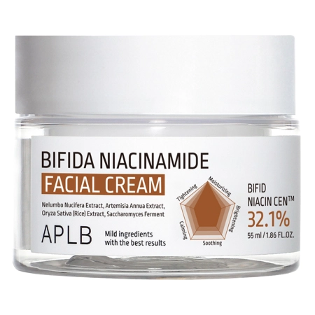 APLB - Bifida Niacinamide Facial Cream - Poras Savelkošs Krēms ar Niacinamīdu - 55ml