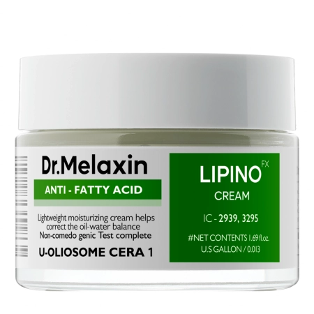 Dr.Melaxin - Lipino Cream - Viegls Mitrinošs Krēms Ādai ar Akni - 50ml