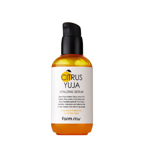 Farmstay - Citrus Yuja Vitalizing Serum - Atjaunojošs Sejas Serums ar Yuzu Augļu Ekstraktu - 100ml