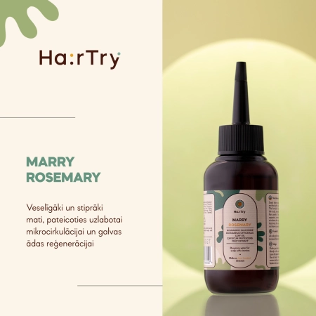 HairTry - Marry Rosemary - Rozmarīna Ūdens Galvas Ādai ar Vitamīniem - 100ml