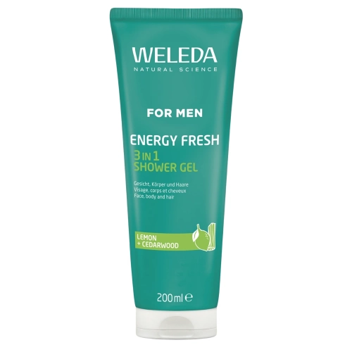 WELEDA - For Men Energy Fresh 3 in 1 Shower Gel - Dušas Želeja Vīriešiem - 200ml