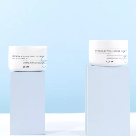 COSRX - Hydrium Green Tea Aqua Soothing Gel Cream - Nomierinošs krēms ar zaļās tējas ekstraktu - 50ml