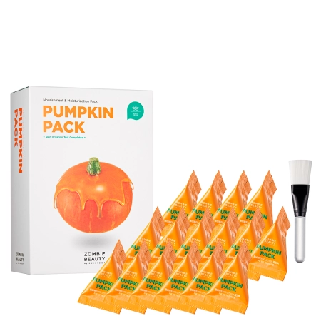 SKIN1004 - Zombie Beauty Pumpkin Pack - Barojošs sejas masku komplekts - 16 gab. x 4g