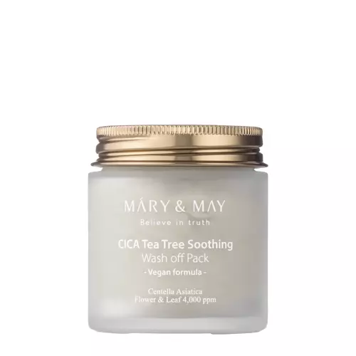Mary&May - CICA Tea Tree Soothing Wash off Pack - Māla maska - 125g