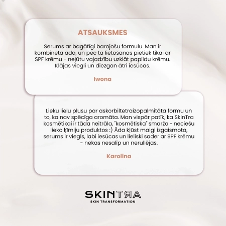 SkinTra - C The Light - Serums ar 10% C-Tetra Vitamīnu - 30ml