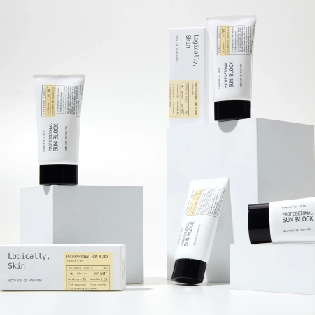 Logically, Skin - Professional Sun Block SPF50+ PA++++ - Nomierinošs Sejas Krēms ar Filtru - 70g