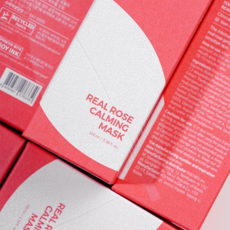 Isntree - Real Rose Calming Mask - Nomierinoša Rožu Maska - 100ml
