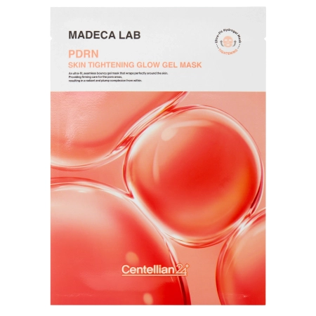 Centellian24 - PDRN Skin Tightening Glow Gel Mask - Želejveida Sejas Masku Komplekts ar PDRN - 5x22ml