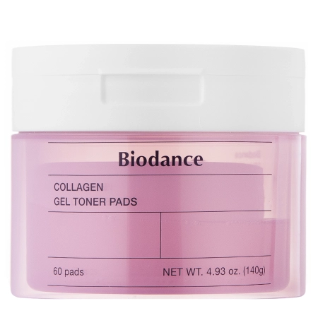 Biodance - Collagen Gel Toner Pads - Nostiprinoši Kolagēna Sejas Spilventiņi - 60 gab.