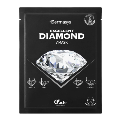 Dr.Oracle - DERMASYS Diamond V Mask - Liftinga Auduma Maska Sejai un Zodam ar Dimanta Putekļiem - 1gab/35g