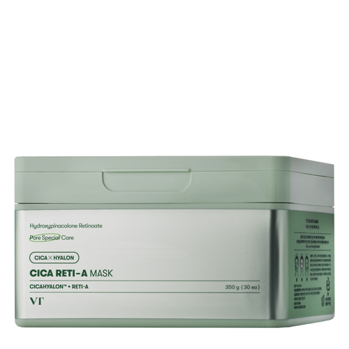 VT Cosmetics - CICA Reti-A Mask - Mitrinoši-Nolobošu Sejas Masku Komplekts - 30 gab./350g