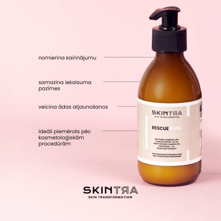 SkinTra - Rescue Bliss - Balzams Pēc Depilācijas un Kosmetoloģiskām Procedūrām Sejai un Ķermenim - 200ml