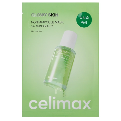 Celimax - The Real Noni Energy Ampoule Mask - Auduma Maska ar Indijas Zīdkoka Ekstraktu - 1gab/29ml