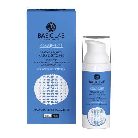 BasicLab - Izlīdzināšana un Nomierināšana - Īpaši Vieglas Tekstūras Mitrinošs Krēms ar Ektoīnu - 50ml