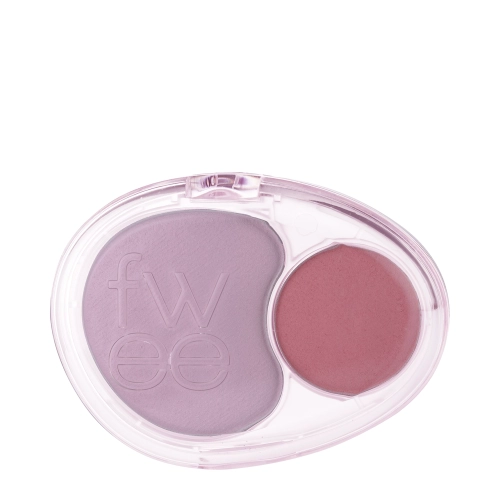 Fwee - Mellow Dual Blusher - Divu Toņu Vaigu Sārtums - MV02 Icy Cupid - 7,2g