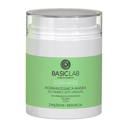 BasicLab - Complementis - Normalizējoša Maska Sejai, Kaklam un Dekoltē - 50ml