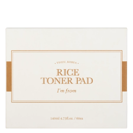 I'm From - Rice Toner Pad - Mitrinoši un Izgaismojoši Sejas Spilventiņi - 60gab