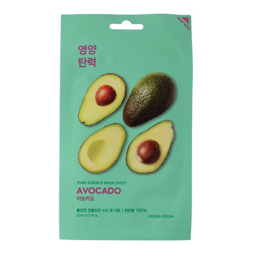 Holika Holika - Pure Essence Mask Sheet - Avocado - Avokado ekstrakta maska Maska Maska - 23ml