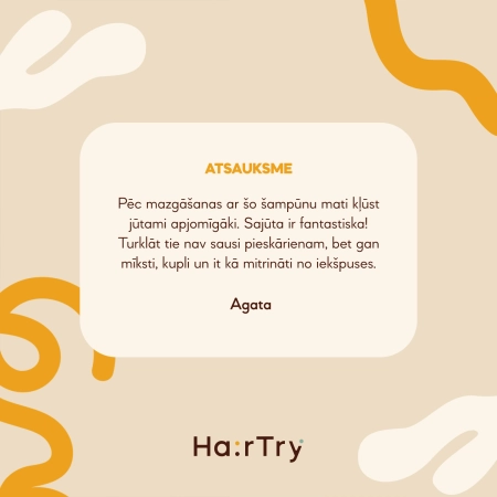 HairTry - Push Up - Šampūns Matu Elastībai un Apjomam - 500ml