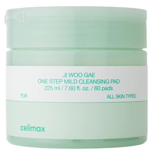 Celimax - Ji.Woo.Gae One Step Mild Cleansing Pad - Attīroši Kosmētiskie Spilventiņi Sejai - 60 gab./230 ml