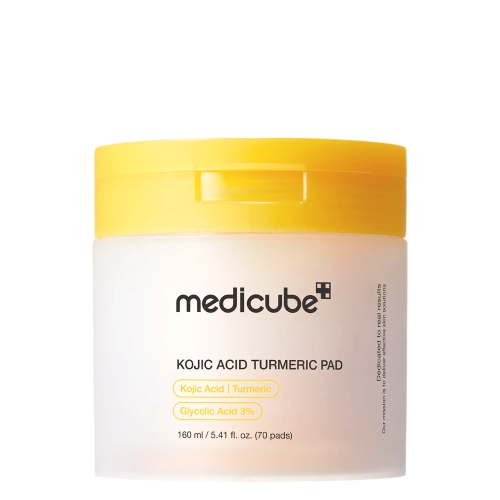 Medicube – Kojic Acid Turmeric Pad – Plāksnītes ar Kojīnskābi – 160 ml/70 gab.