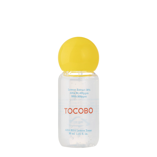 Tocobo - AHA BHA Lemon Toner - Citronu Toniks ar AHA un BHA Skābēm - 30ml