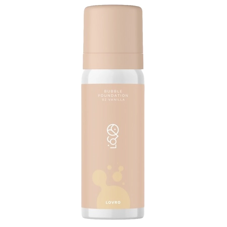 LOVRO - Bubble Foundation - Tonālais Krēms ar Gaisīgu Izgaismojošu Formulu - 02 Vanilla - 50ml