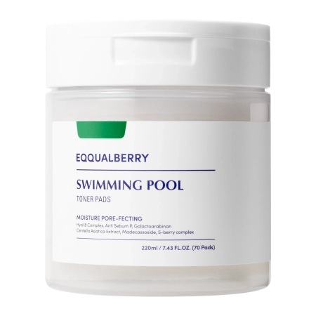 EQQUALBERRY - Swimming Pool Toner Pads - Mitrinoši Sejas Spilventiņi - 70gab./220ml
