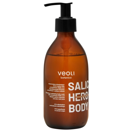 Veoli Botanica - Salic Hero Body - Attīroša un Noloboša Ķermeņa Mazgāšanas Želeja- 280ml