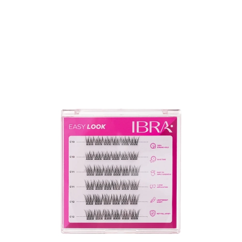 Ibra Makeup - Pašlīmējoši Skropstu Pušķīši - Easy Look - 3mm
