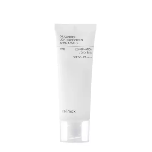 Celimax - Oil Control Light Sunscreen SPF50+ PA++++ - Krēms Sebuma Regulēšanai ar Saules Aizsargfiltriem - 40ml