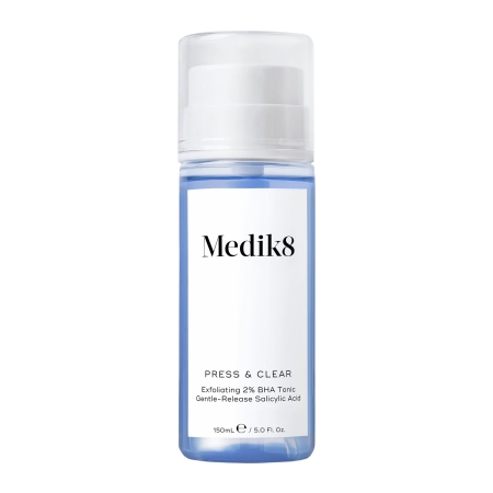 Medik8 - Press&Clear Exfoliating 2% BHA Toner - Nolobošs Toniks ar Salicilskābi - 150ml
