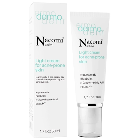Nacomi - Dermo - Viegls Krēms Ādai ar Akni - 50ml