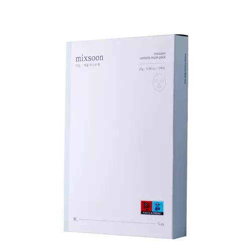 Mixsoon - Centella Mask Pack - Auduma masku komplekts ar Centellu - 5 gab.
