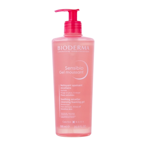 Bioderma - Sensibio Gel Moussant - Nomierinoša Micelārā Želeja ar Mitrinošu Iedarbību - 500ml