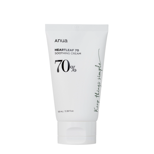 Anua - Heartleaf 70% Soothing Cream - Nomierinošs Sejas Krēms ar Hautūniju - 100ml