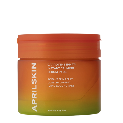 Aprilskin - Carrotene IPMP Instant Calming Serum Pads - Nomierinoši Sejas Spilventiņi - 80gab./220g