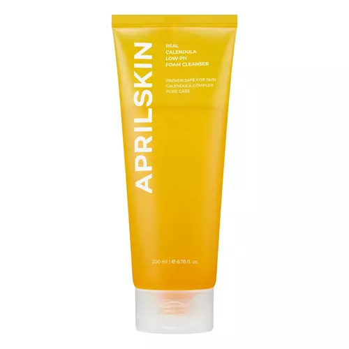 Aprilskin - Real Calendula Low pH Foam Cleanser - Želeja Sejas Mazgāšanai ar Kliņģerīti - 200ml