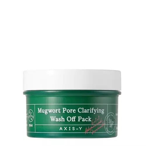 Axis-y - Mugwort Pore Clarifying Wash Off Pack - Attīroša Sejas Maska ar Vībotni - 100ml