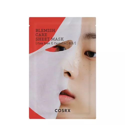 COSRX - AC Collection Blemish Care Sheet Mask - Lapu maska ar tējas koka ekstraktu pret ādas nepilnībām - 26g